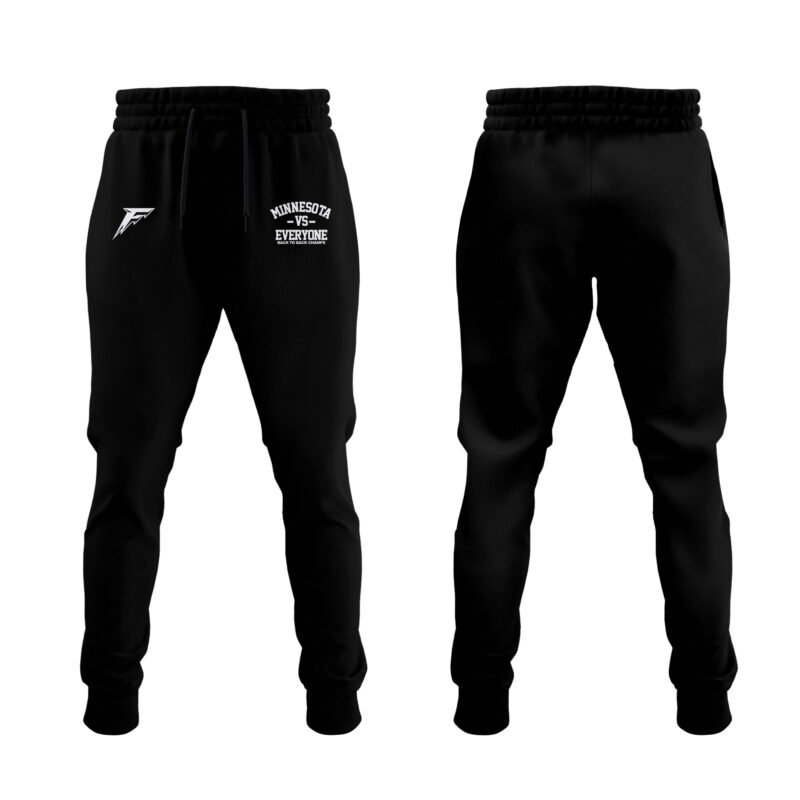 Special New Black And White Minnesota Vs Everyone Bomber Jacket - Image 4