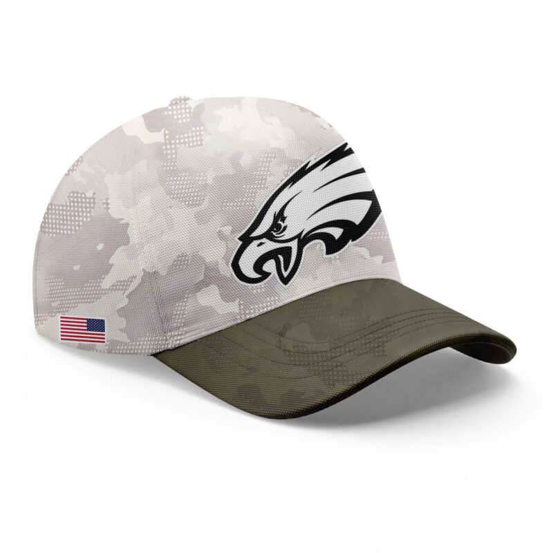 Special New Beige/Olive 2025 Armed Forces Day Philadelphia Eagles Hoodie - Image 4