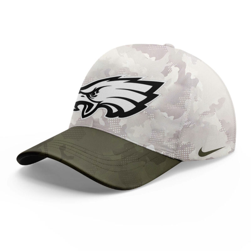 Special New Beige/Olive 2025 Armed Forces Day Philadelphia Eagles Hoodie - Image 5