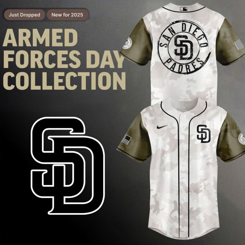 Special 2025 Armed Forces Day San Diego Padres Jersey