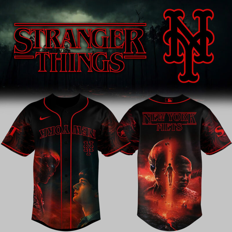 Special 2025 Stranger Things New York Mets Baseball Jersey