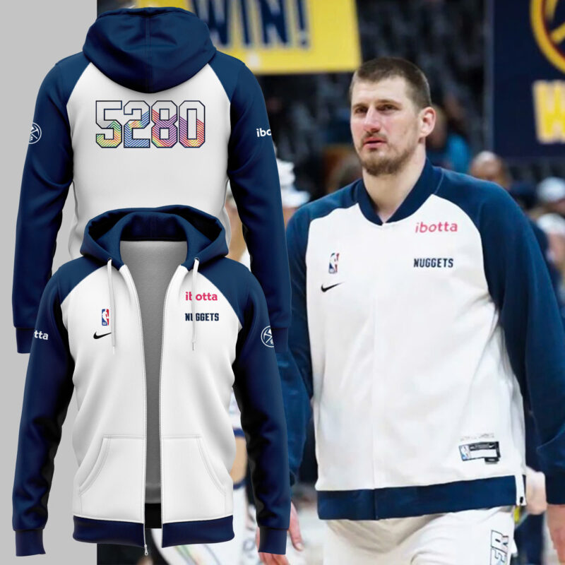 Special New Training 5280 Denver Nuggets Zip Hoodie