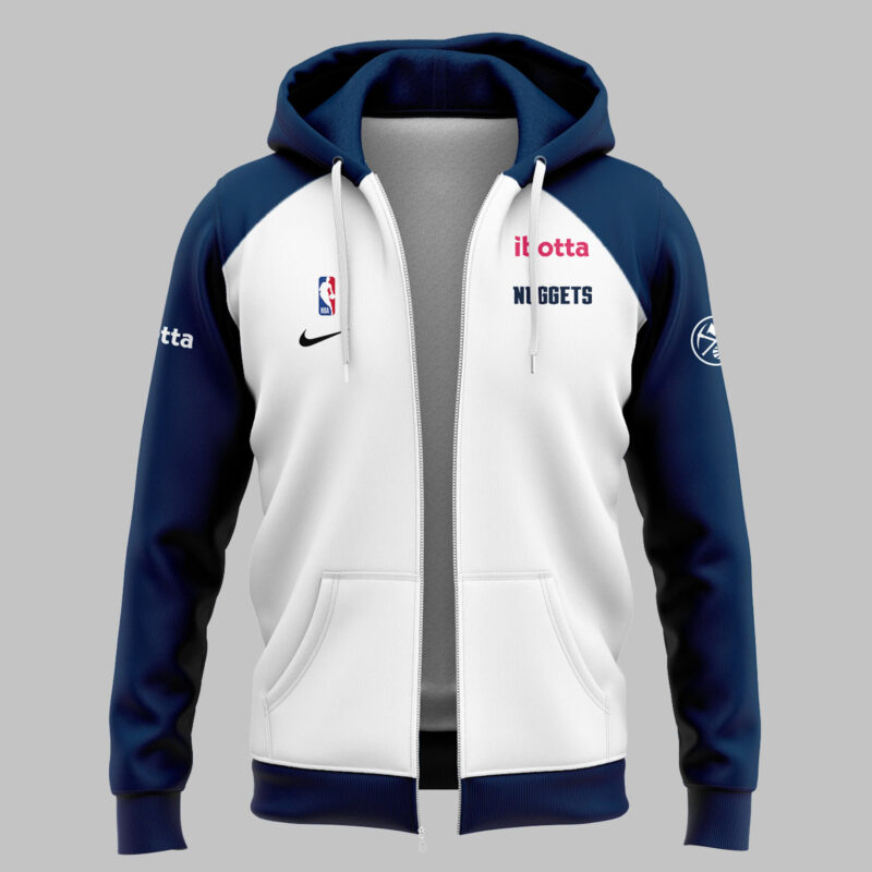 Special New Training 5280 Denver Nuggets Zip Hoodie - Image 2