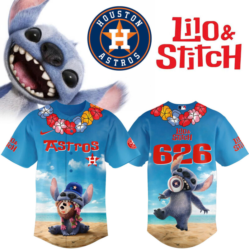 Special 2025 Lilo & Stitch Houston Astros Baseball Jersey