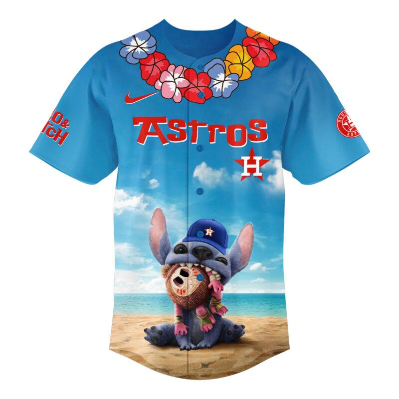 Special 2025 Lilo & Stitch Houston Astros Baseball Jersey - Image 2