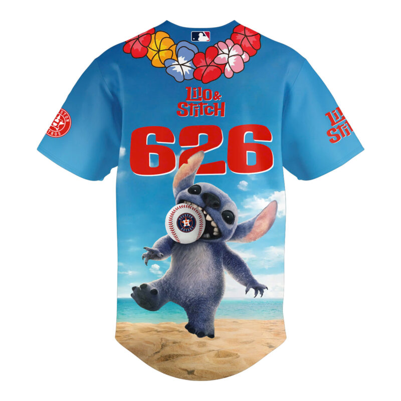 Special 2025 Lilo & Stitch Houston Astros Baseball Jersey - Image 3