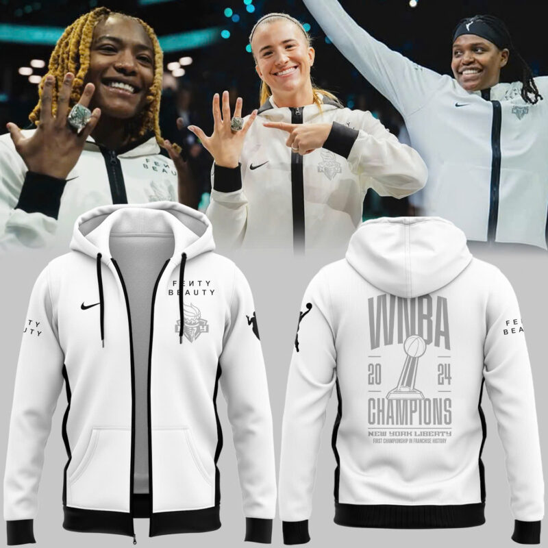 Limited Edition WNBA Champions New York Liberty Zip Hoodie