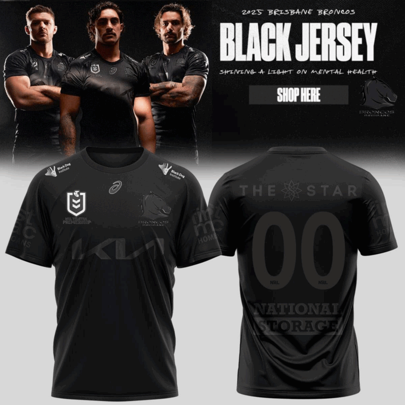 Brisbane Broncos limited edition 2025 tshirt Custom Number