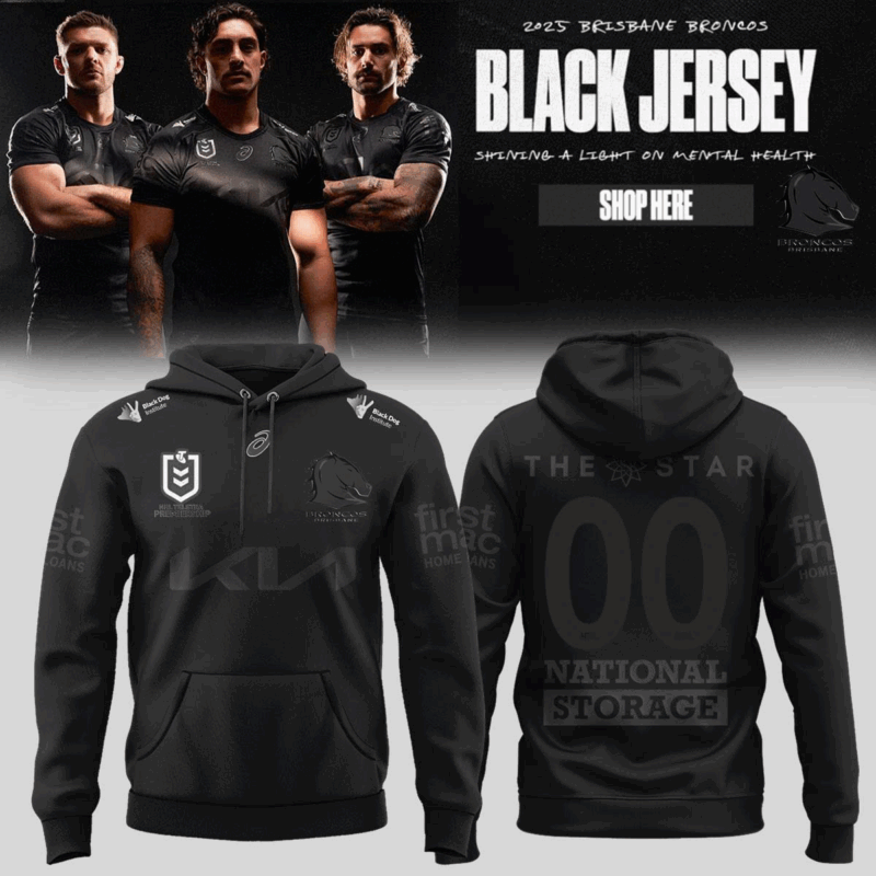 Brisbane Broncos limited edition 2025 Hoodie Custom Number
