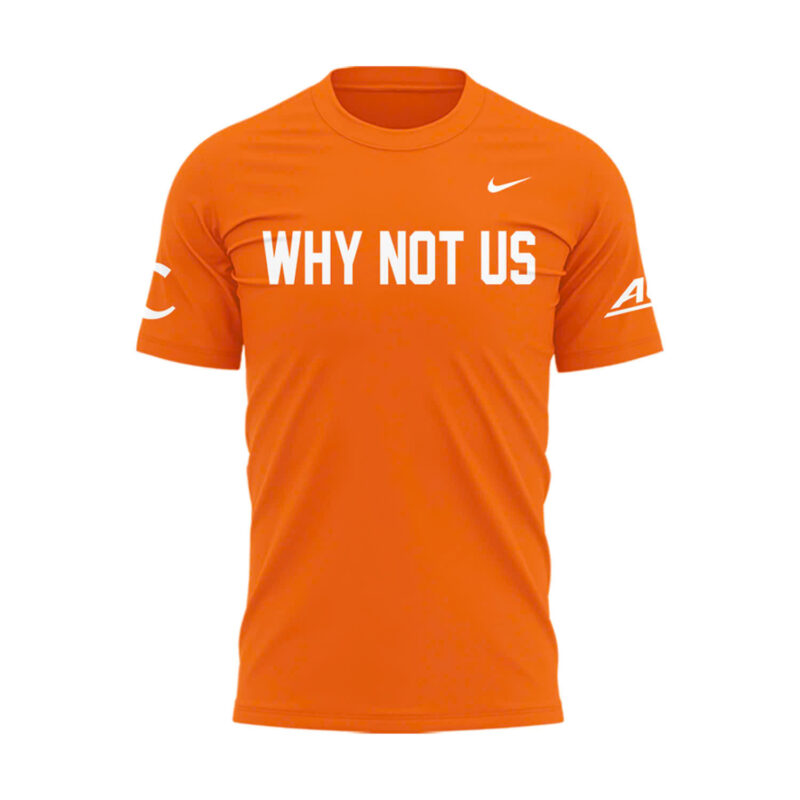 Limited Edition Clemson Softball " Why Not US" TShirt - Orange - Image 2
