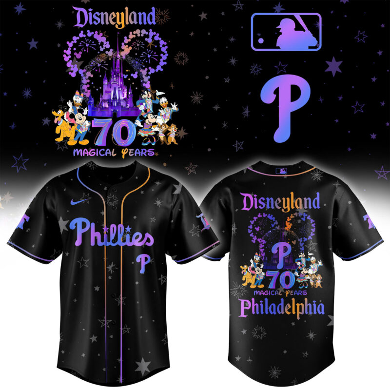 Special Disneyland 70th x Philadelphia Phillies Baseball Jersey