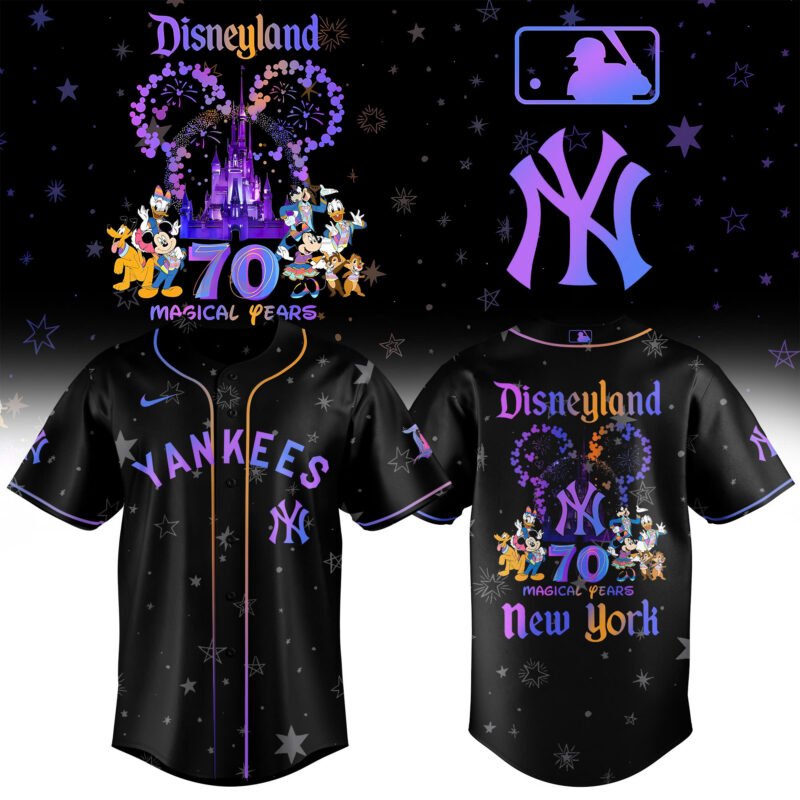 Special Disneyland 70th x New York Yankees Baseball Jersey