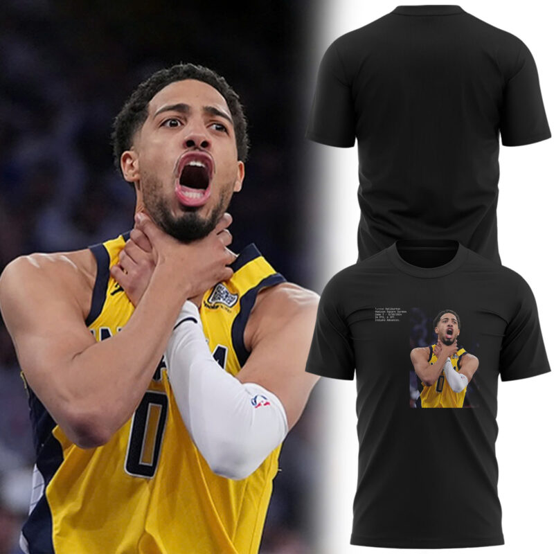Special 2025 Tyrese Haliburton "Choke" Indiana Pacers Tshirt