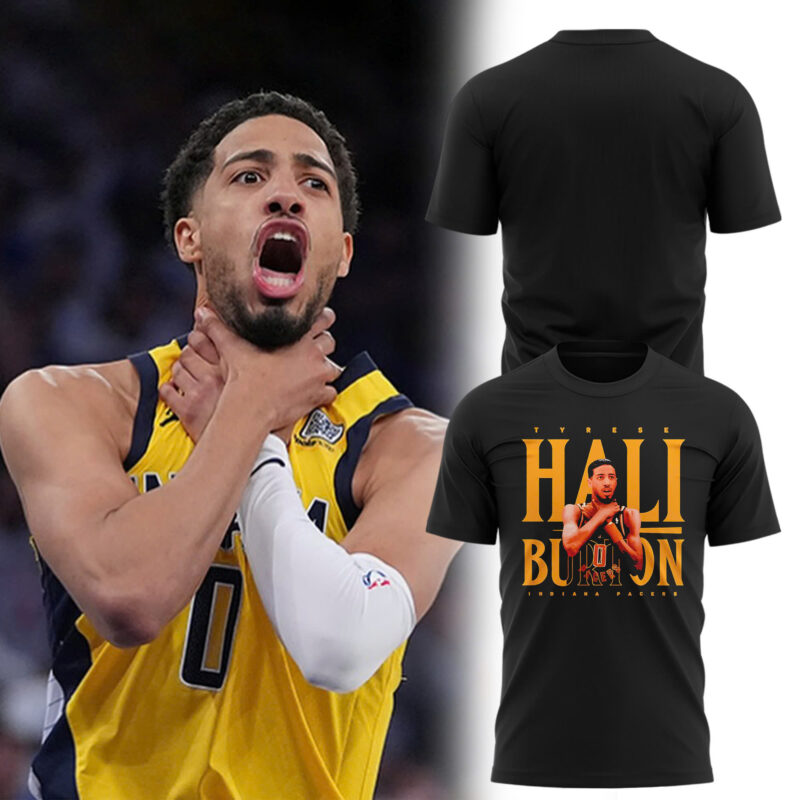 Special 2025 Tyrese Haliburton "Choke" Indiana Pacers Tshirt