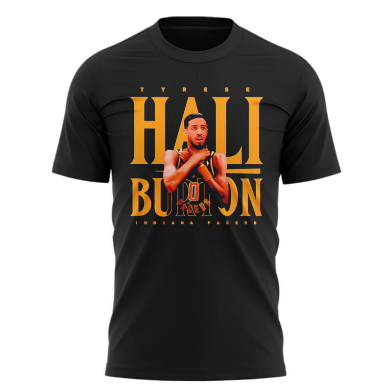 Special 2025 Tyrese Haliburton "Choke" Indiana Pacers Tshirt - Image 2