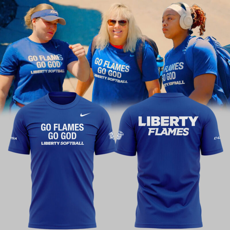 Special Go Flames Go God Liberty Softball T-Shirt