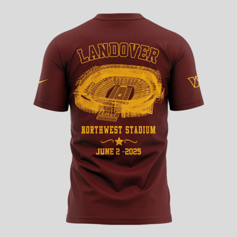 Special Big Ass Stadium Tour x Washington Commanders Tshirt 2025 - Image 3
