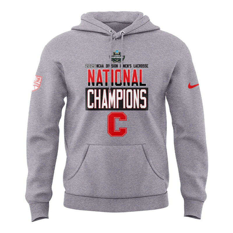 Special 2025 National Champions Division I Big Red Lacrosse Hoodie - Image 2