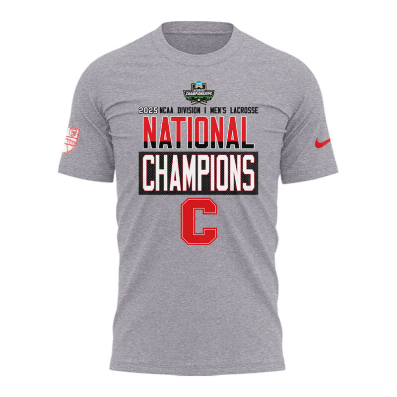 Special 2025 National Champions Division I Big Red Lacrosse Tshirt - Image 2