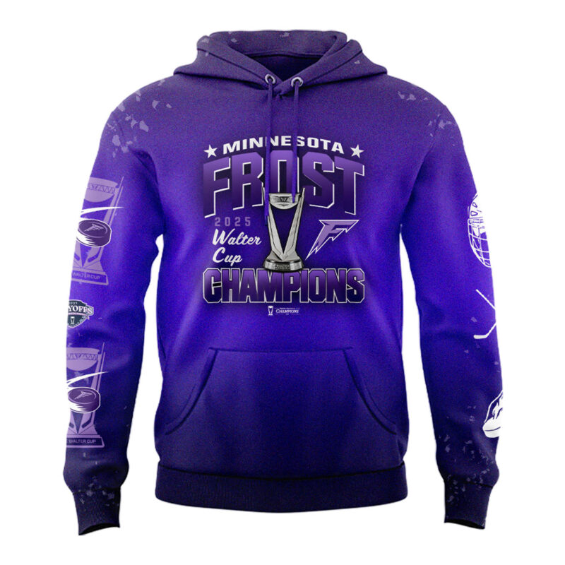 Special New Back 2 Back PWHL Water Cup Champions Hoodie - Image 2