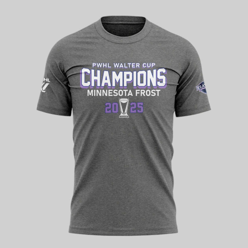 Special New PWHL Walter Cup Champions 2025 Tshirt - Image 2