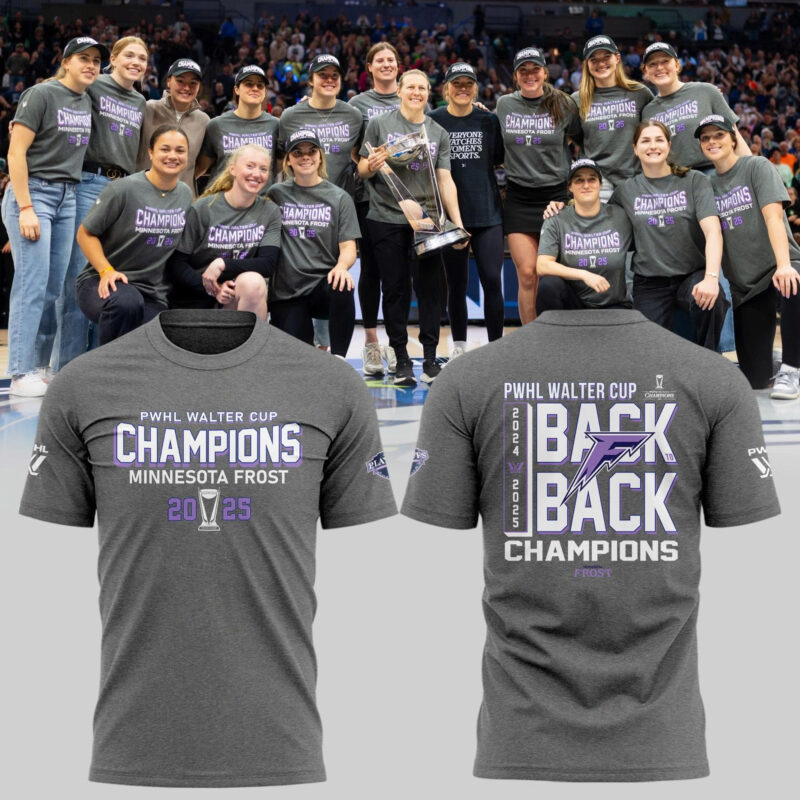 Special PWHL Walter Cup Champions 2025 Minnesota Frost T-Shirt
