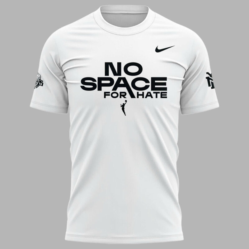 Special "No Space For Hate" New York Liberty Tshirt - Image 2