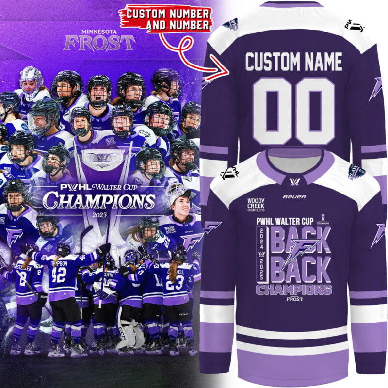 Special New Stadium Back-To-Back Champions 2025 Hockey Jersey Custom