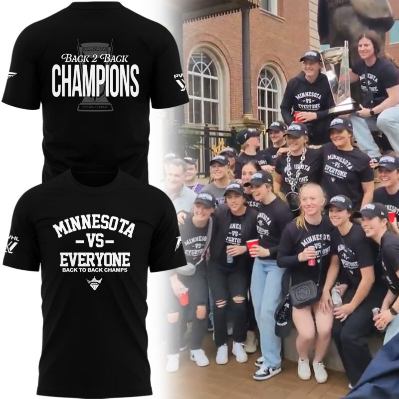 Special 2025 Back 2 Back Champions Minnesota Frost T-Shirt