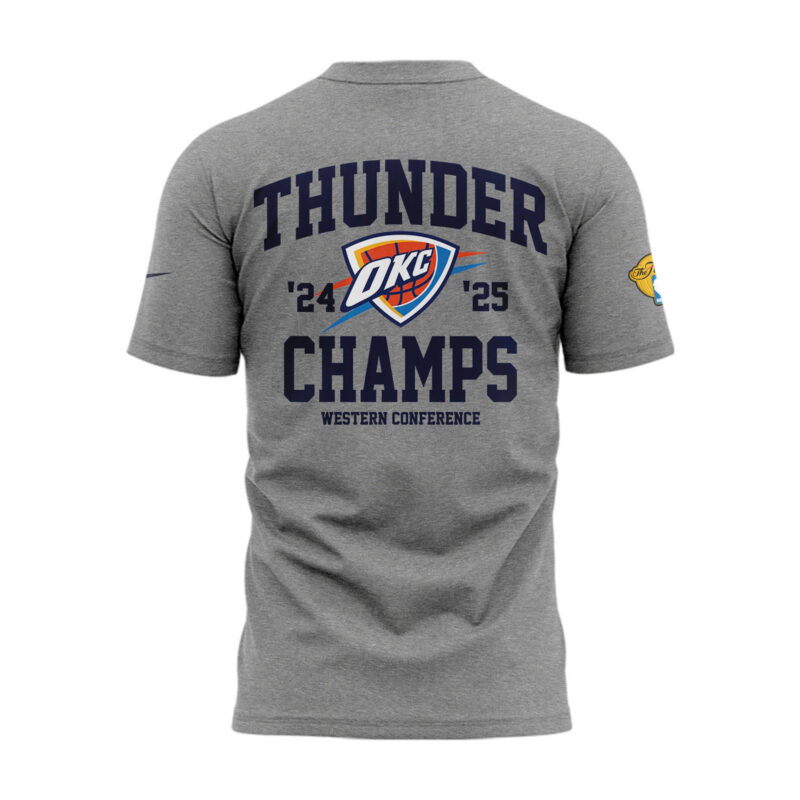 Special Western Conference Champs Oklahoma City Thunders Tshirt - Image 3