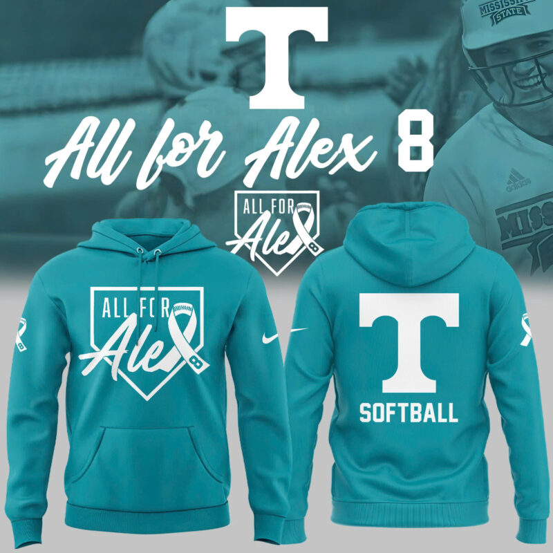 Limited Edition Tennessee Softball ” All For Alex ” Hoodie 2025