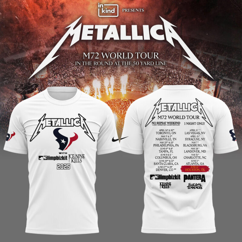Exclusive Versio M72 World Tour x Houston Texans Tshirt 2025