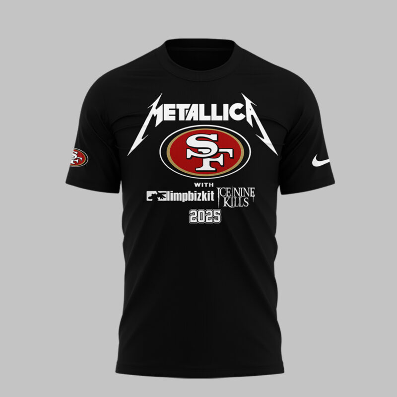 Exclusive Versio M72 World Tour x San Francisco 49ers Black Tshirt 2025 - Image 2