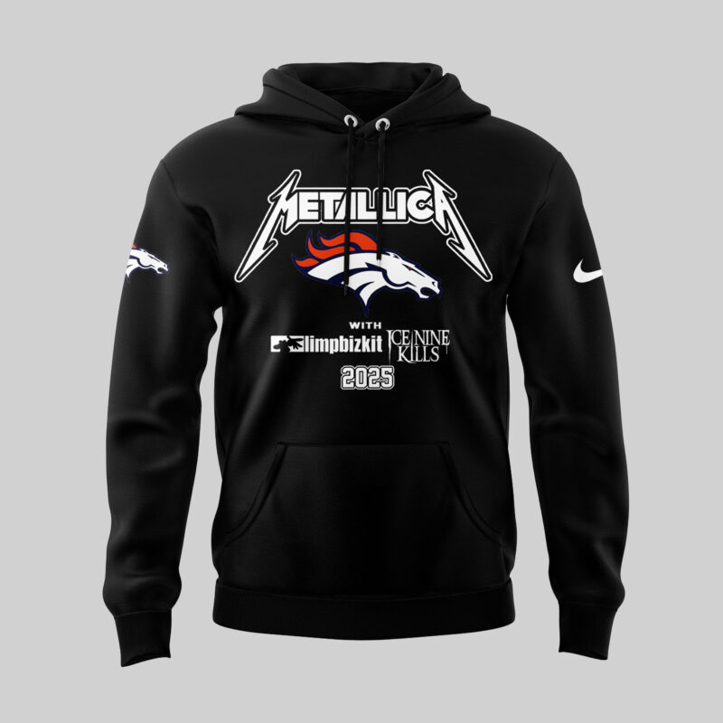 Exclusive Versio M72 World Tour x Denver Broncos Black Hoodie 2025 - Image 2