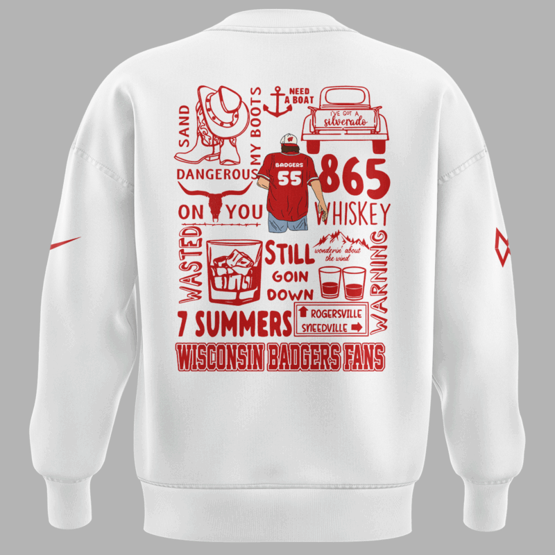 Exclusive Versio Morgan Wallen x Wisconsin Football Sweat 2025 - Image 3