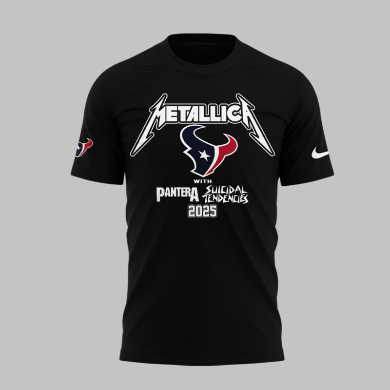 Exclusive Versio M72 World Tour x Houston Texans Black Tshirt 2025 - Image 2
