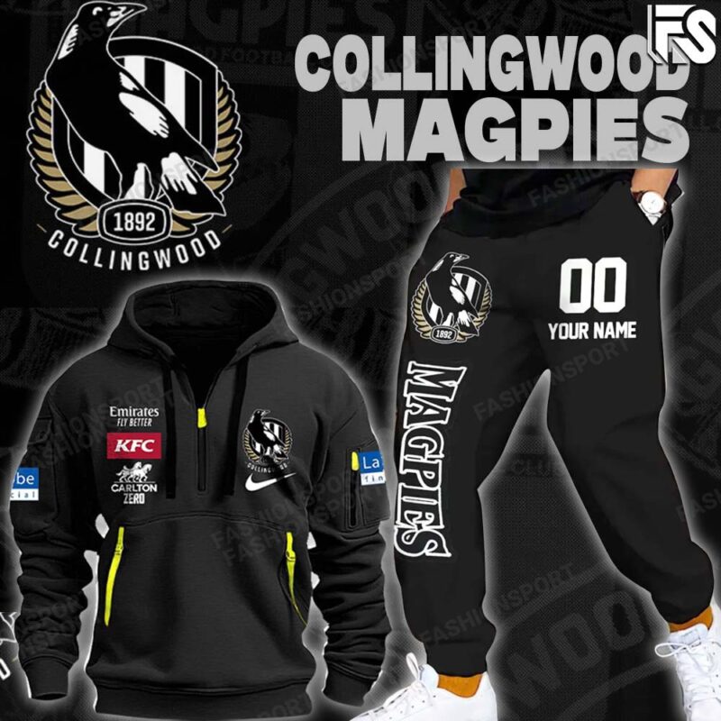 Limited Edition Collingwood FC Quarter Zip Hoodie