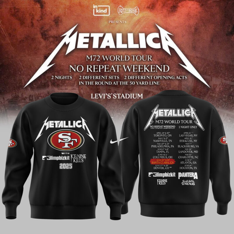 Exclusive Versio M72 World Tour x San Francisco 49ers Black Sweat 2025