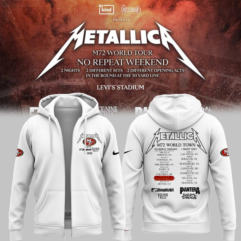 Exclusive Versio M72 World Tour x San Francisco 49ers ZipHoodie 2025