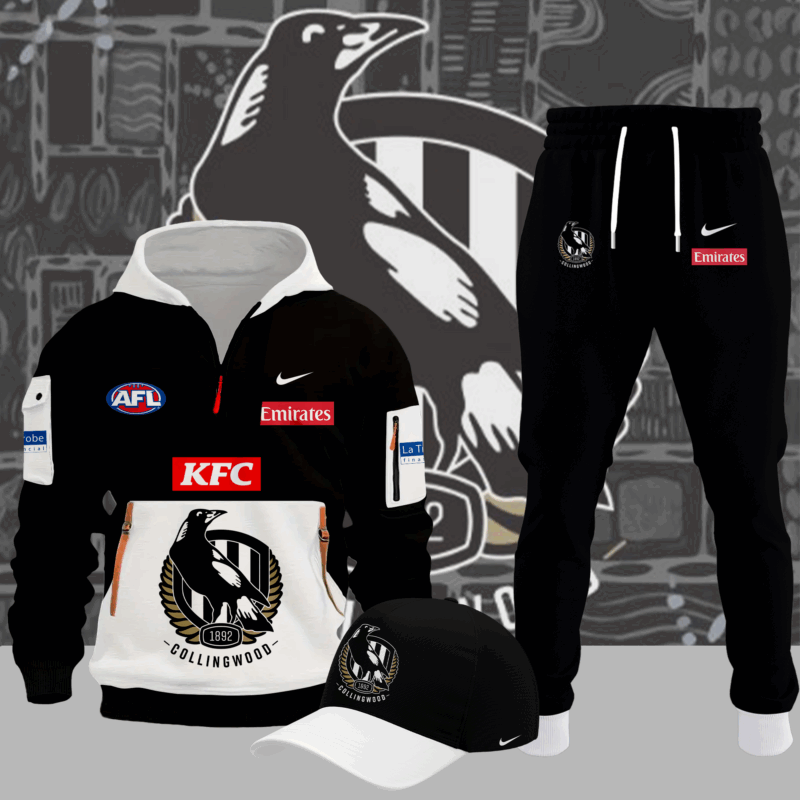 Limited Edition Collingwood FC Quarter Zip Hoodie 2025