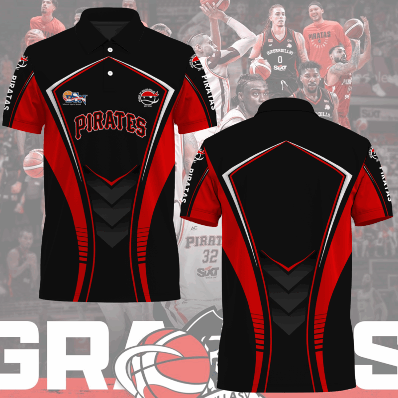 Piratas de Quebradillas BSN 2025 Newest Polo Shirt MO V02