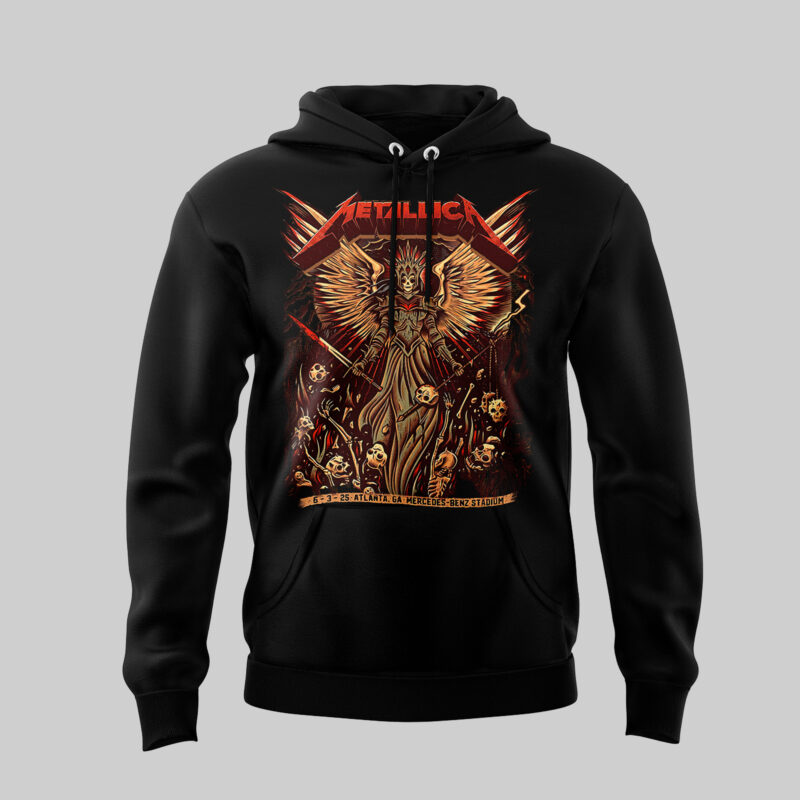 Limited Edition M72 World Tour x Atlanta Black Hoodie 2025 - Image 2
