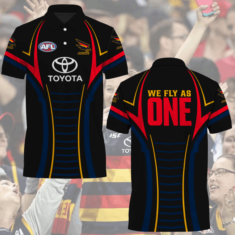 We Fly As One Adelaide Crows AFL 2025 Newest Polo MO V7