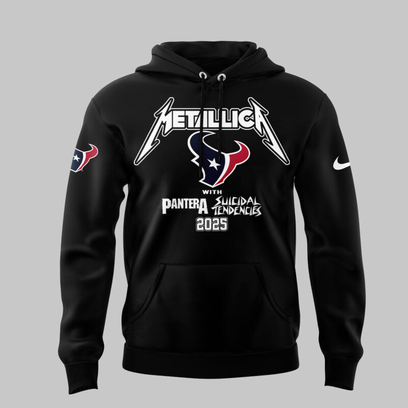 Exclusive Versio M72 World Tour x Houston Texans Black Hoodie 2025 - Image 2