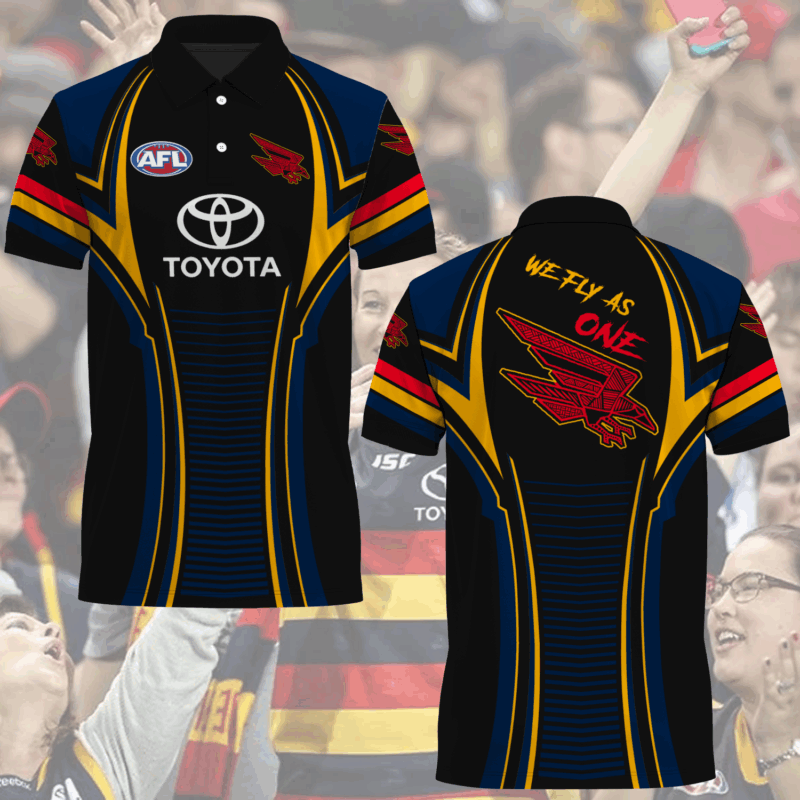 We Fly As One Adelaide Crows AFL 2025 Newest Polo MO V10
