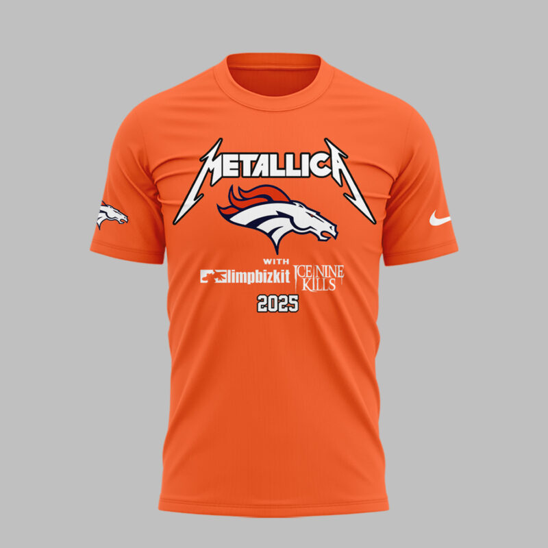 Exclusive Versio M72 World Tour x Denver Broncos Orange Tshirt 2025 - Image 2