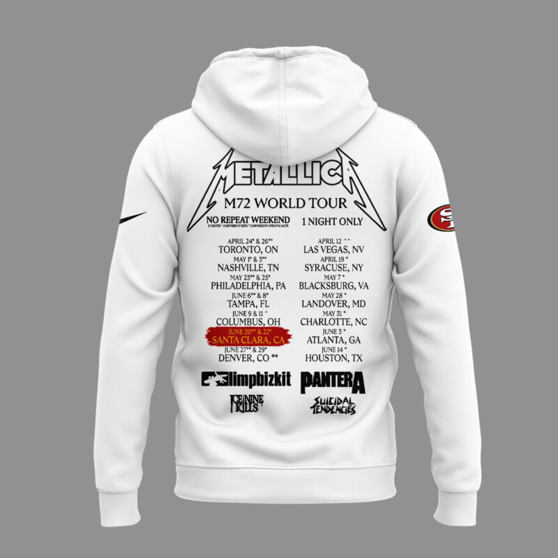 Exclusive Versio M72 World Tour x San Francisco 49ers Hoodie 2025 - Image 3