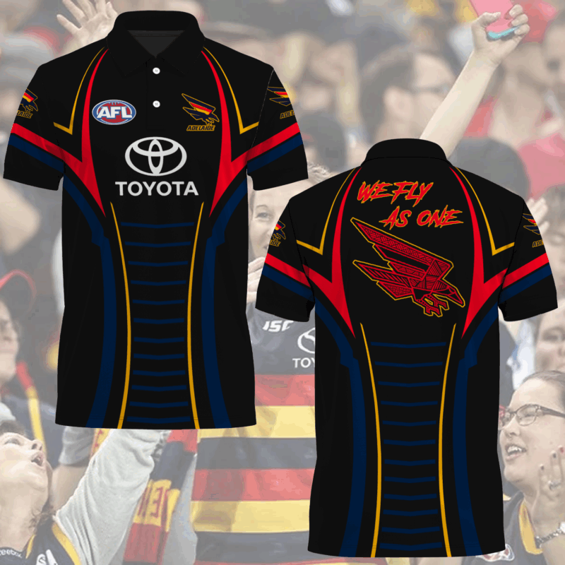 We Fly As One Adelaide Crows AFL 2025 Newest Polo MO V6
