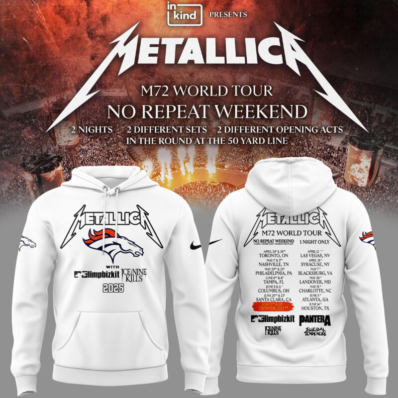 Exclusive Versio M72 World Tour x Denver Broncos Hoodie 2025