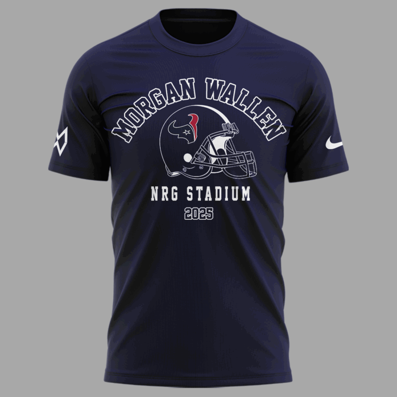 Exclusive Versio Morgan Wallen x Houston Texans Tshirt 2025 - Image 2
